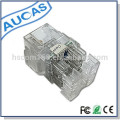 Cat5e utp rj45 jack modular transparente transparente